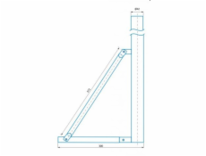 CSAT ST700, stojan - kovová trojnožka, výška 70cm