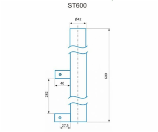 CSAT ST600, stojan - kovová trojnožka, výška 60cm