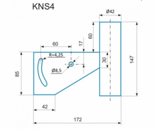 CSAT KNS4 konzole pro malá zařízení s naklápěním