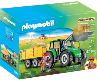 Playmobil PLAYMOBIL VENKOVSKÝ TRAKTOR S PŘÍVĚSEM 9317