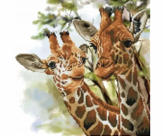 DIAMOND DOTZ Diamantová výšivka Diamond Dotz Žirafy 48x48...