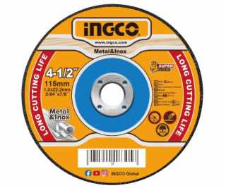 Ingco MCD121151 Řezný kotouč na kov 115 x 1,2 x 22,2 mm