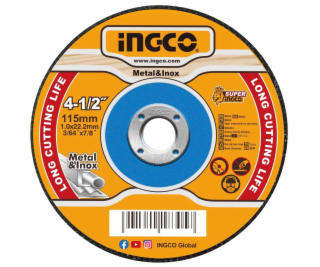Ingco MCD101151 Řezný kotouč na kov 115 x 1 x 22,2 mm