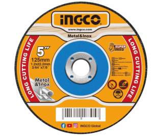 Ingco MCD121251 Řezný kotouč na kov 125 x 1,2 x 22,2 mm