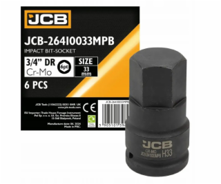 JCB Nástrčný klíč Impact 33 mm 3/4 (6hranný)