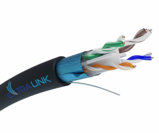 Extralink CAT6 FTP (F/UTP) síťový kabel V2 venkovní krouc...