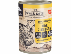 WIEJSKA ZAGRODA Turkey with lamb - vlhké krmivo pro psy - 400g