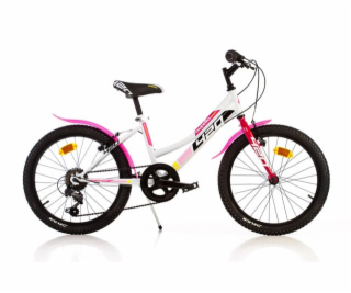 Dino bikes 420D bílo růžová 20  juniorské kolo