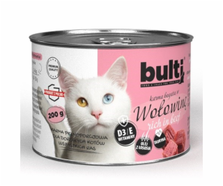 BULTI Rich in beef - mokré krmivo pro kočky - 200g