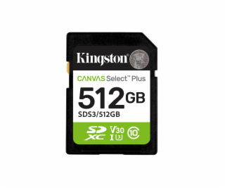 Kingston Technology Canvas Select Plus Gen3 512 GB SD UHS...