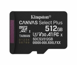 Kingston Technology Canvas Select Plus Gen3 512 GB MicroS...