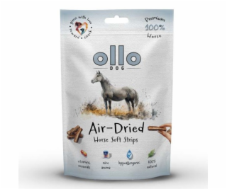 OLLO Air-Dried Horse strips - pamlsek pro psa - 80g