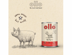 OLLO Pure Pork - vlhké krmivo pro psy - 850g