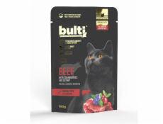 BULTI Superfoods Beef with cranberries and catnip - mokré krmivo pro kočky - 100g