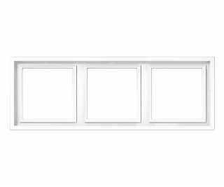 Trojrámeček LIREGUS MODERN, matně bílý