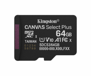 Kingston Technology Canvas Select Plus Gen3 64 GB MicroSD...
