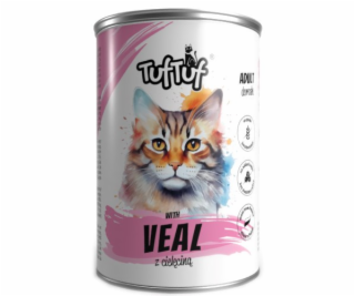 TUF TUF Telecí maso - vlhké krmivo pro kočky - 400g