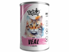 TUF TUF Telecí maso - vlhké krmivo pro kočky - 400g