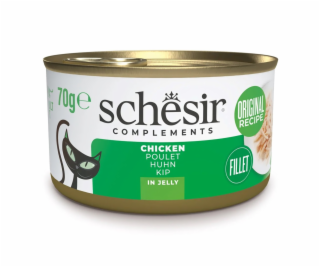 SCHESIR Chicken in jelly - mokré krmivo pro kočky - 70g