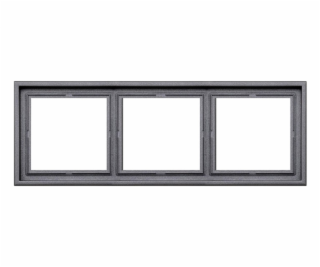 Trojrámeček LIREGUS MODERN, matně černý