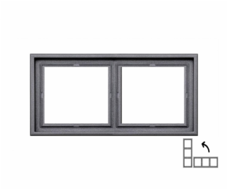 Dvojitý rám LIREGUS MODERN, matně černý