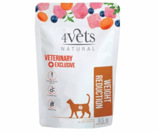 4VETS Natural Weight Reduction - mokré krmivo pro kočky -...