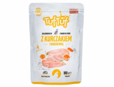 TUF TUF with chicken and carrot - vlhké krmivo pro psy - 100g