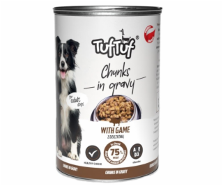 TUF TUF Meaty chunks with game - vlhké krmivo pro psy - 1...