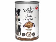 TUF TUF Meaty chunks with game - vlhké krmivo pro psy - 1250g