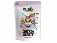 TUF TUF with chicken hearts - mokré krmivo pro kočky - 300g