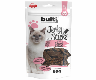 BULTI Jerky Sticks bogate w wołowinę przysmak dla kota 60g