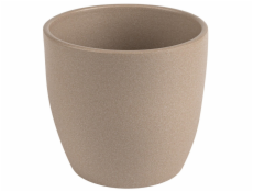 Květináč Domoletti Emi, keramický, O 22 cm, hnědý