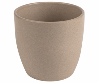 Květináč Domoletti Emi, keramický, O 18 cm, hnědý