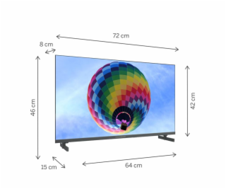 Thomson 32QG4S14 QLED televízia,  32" 