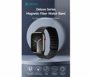 Deví řemínek Deluxe Magnetic Fiber Watch Band 44/45/46mm ...