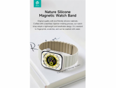 Deví řemínek Nature Silicone Magnetic Watch Band 40/41/42mm - Black