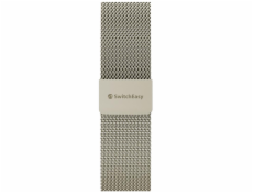 SwitchEasy řemínek Mesh Stainless Steel pro Apple Watch 40/41/42mm - Starlight