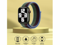 Deví řemínek Nylon Braided Two-Tone Loop pro Apple Watch 40/41/42mm - Eucalyptus Green