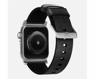 Nomad kožený řemínek pro Apple Watch 44-49mm - Modern Bla...