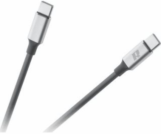 Kabel REBEL RB-6012-100-B USB-C 3.0/USB-C 1m Black