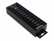 StarTech.com 10-Port USB 3.0 Hub - Metal Industrial USB-A Hub with ESD & Surge Protection - Din Rail, Wall or Desk Mountable - TAA Compliant USB Expander Hub (ST1030USBM) - Rozbocovac - 10 x SuperSpee