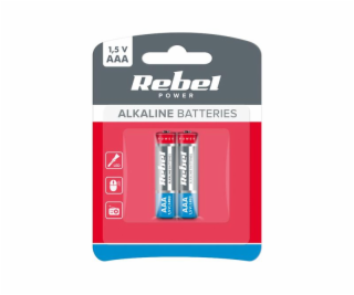 Baterie AAA (R03) alkalická REBEL Alkaline Power 2ks / bl...