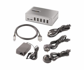 StarTech.com 10-Port USB-C Hub, 8x USB-A + 2x USB-C, Self...