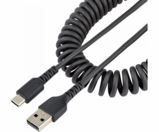 StarTech.com 3ft (1m) USB A to C Charging Cable, Coiled H...