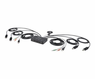 StarTech.com 2-Port Dual-Monitor DisplayPort Cable KVM Sw...