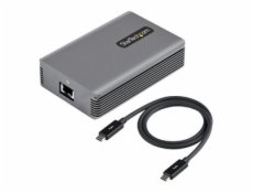 StarTech.com Thunderbolt 3 to Ethernet Adapter, 10GbE, Multi-Gigabit, Thunderbolt 3 to RJ45 Network Adapter, 10GBASE-T/5-2.5GBASE-T NIC, TB3/TB4 10G Network Adapter w/ TB3-Certified Cable, TB3 10GbE, 