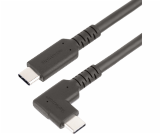 StarTech.com 1.6ft (50cm) Rugged Right Angle USB-C Cable,...