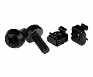 StarTech.com M6 Cage Nuts and Screws - 50 Pack - 12mm Rac...