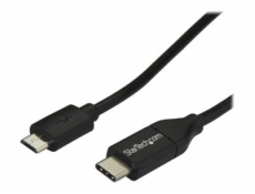 StarTech.com USB C to Micro USB Cable 2m 6ft - USB-C to Micro USB Charge Cable - USB 2.0 Type C to Micro B - Thunderbolt 3 Compatible (USB2CUB2M) - USB kabel - 24 pin USB-C (M) do Micro USB typ B (M) 
