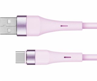 Kabel KRUGER & MATZ KM1268-1P Basic USB/USB-C 1m Pink